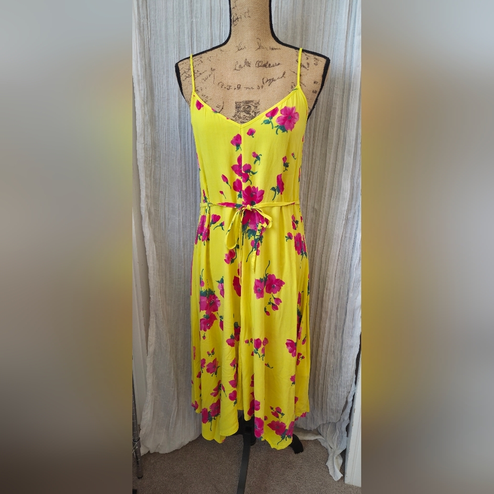 Warehouse Yellow Floral Maxi Dress
